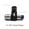 Capri Tools Swivel Air Hose Connector 1/4 in. M  NPT x 1/4 in. F NPT with Built-in Air Regulator CP21400 - alternate 3
